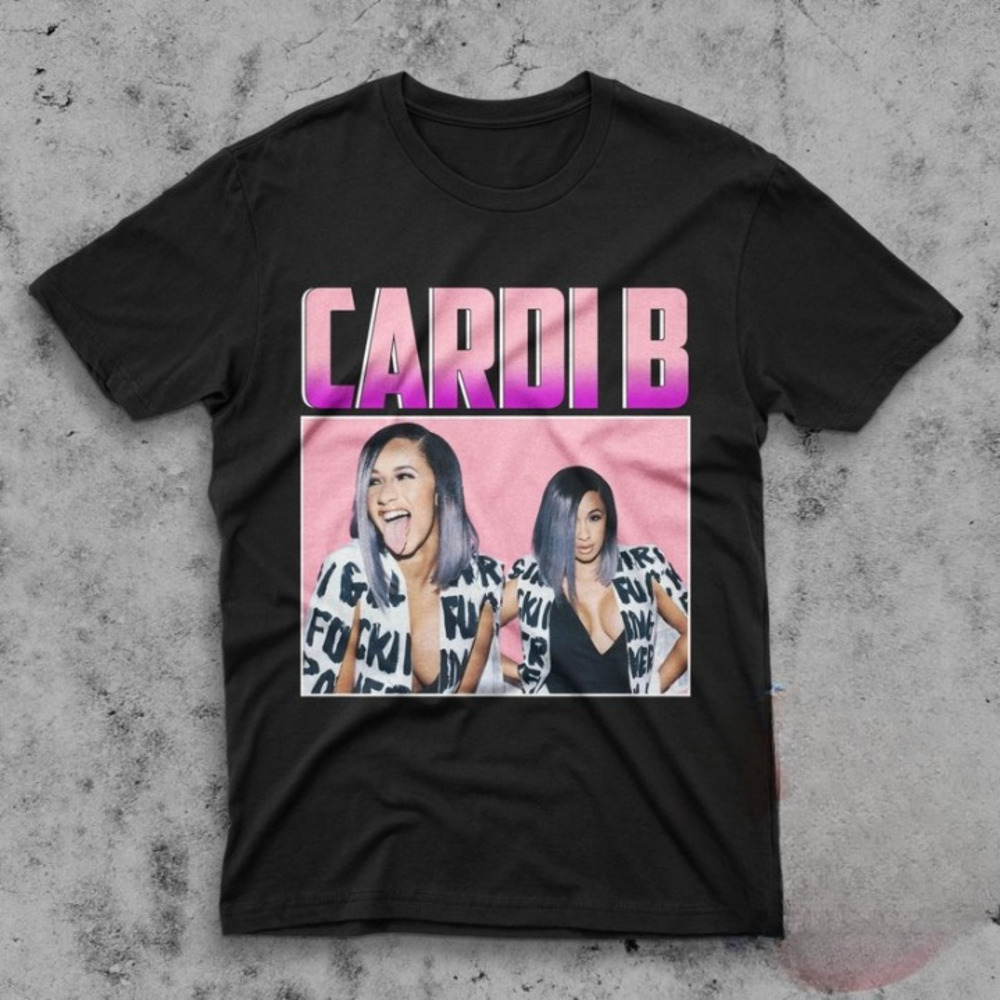 Cardi B Shirt Homage Throwback 90s Retro Rapper Retro T Shirt
